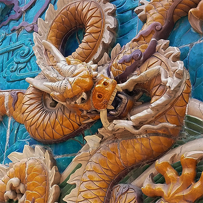 bas relief dragon