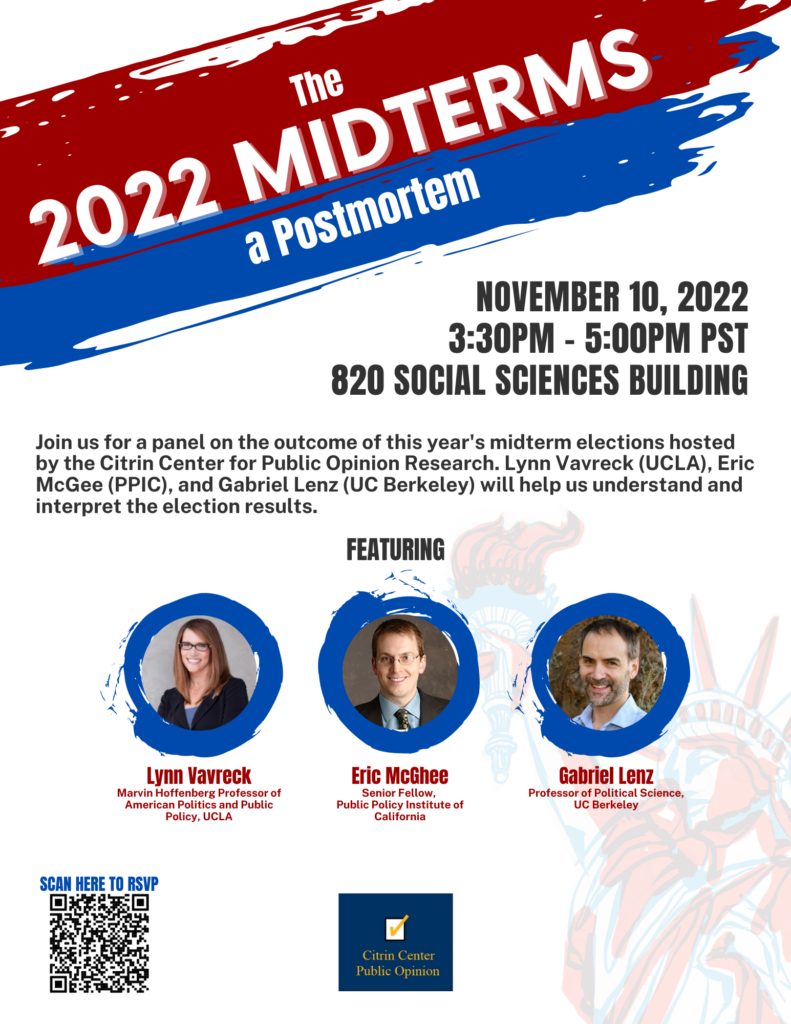 flyer for 2020 midterm post-mortem event
