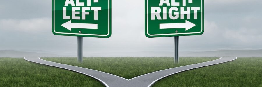 road signs showing alt left and alt right