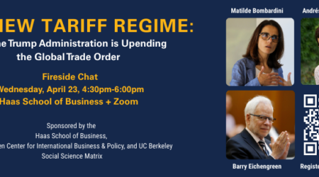 a banner showing the details about the event with photos of the panelists