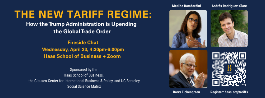 a banner showing the details about the event with photos of the panelists